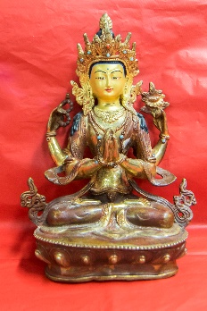 tibetan-style-metal-statue