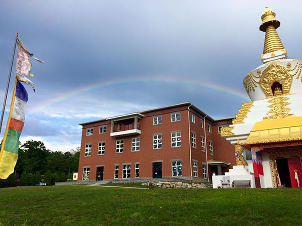 Maitreya Center with rainbow