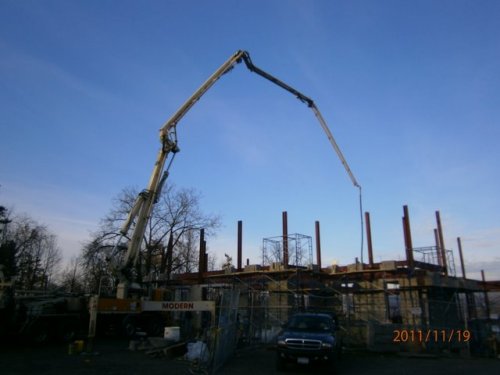 Concrete Pump Sets Up