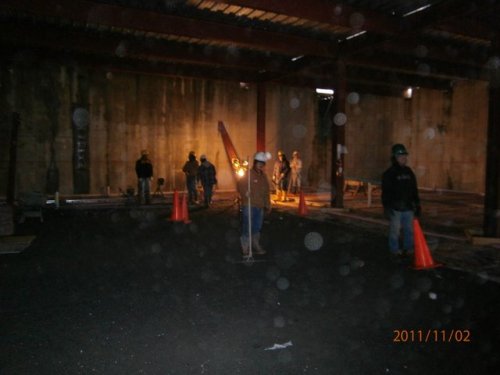 The Crew Waiting For Concrete 