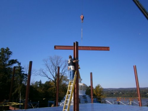 Lifting First Upper Level Beam