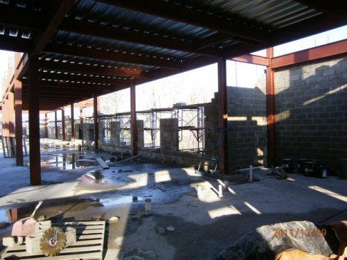 North Main Floor Wall Taking Shape