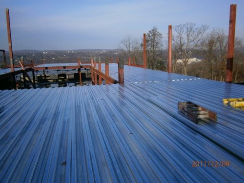 Upper Floor Deck In Place